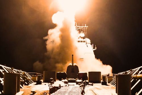 VIDEO: US Navy Cruiser Targets Houthi Rebels With Tomahawks