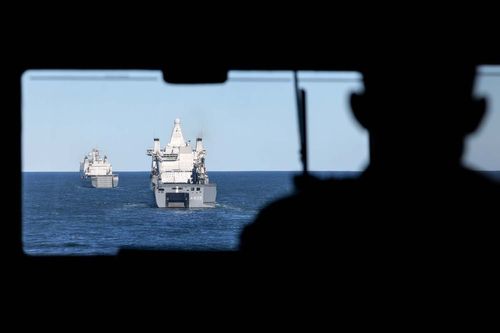 Amphibious flagship heads for Norwegian mission