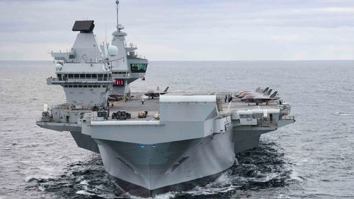 HMS Queen Elizabeth's departure from Portsmouth for repairs delayed by weather