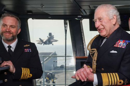 King Pays Visit To Royal Navy Flagship Ahead Of Her Indo-Pacific Mission