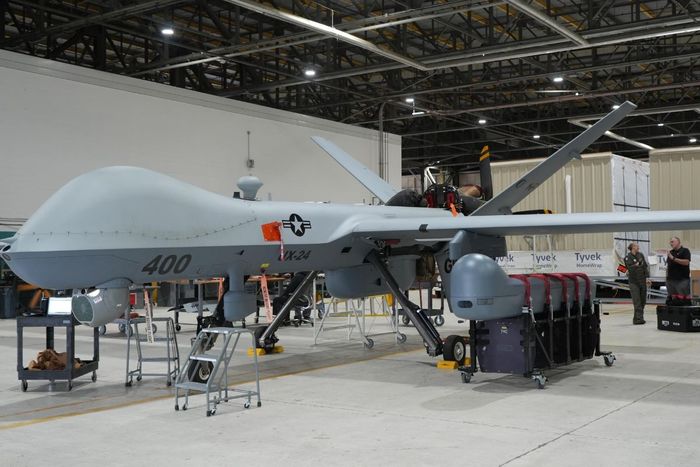 US Navy Reaper UAS Fitted With New SkyTower II Comms Package