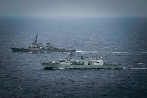 North American Navies Conduct Exercise In South China Sea