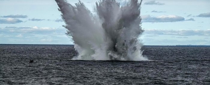 NATO ships help secure seas by finding and destroying historic sea-mines and other unexploded ordnance