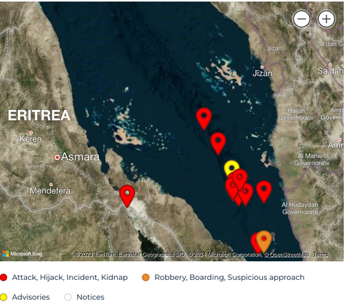 Empty Malta-flagged bulk carrier hit by missile off Yemen: Reuters