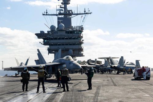 US Carrier Back At Sea After Suez Collision Repair