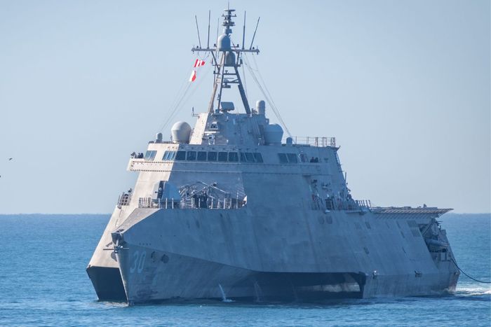 First Littoral Combat Ship With Uncrewed MCM Package Arrives In Gulf