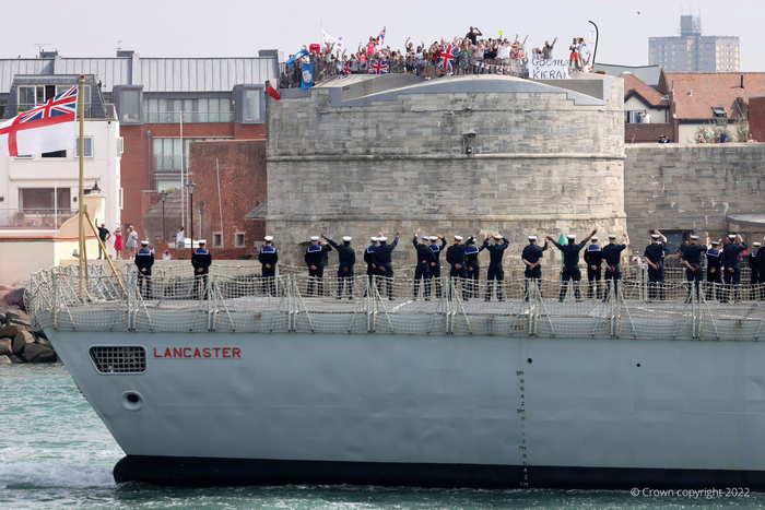 HMS Lancaster sails on three-year mission to maintain security in Gulf