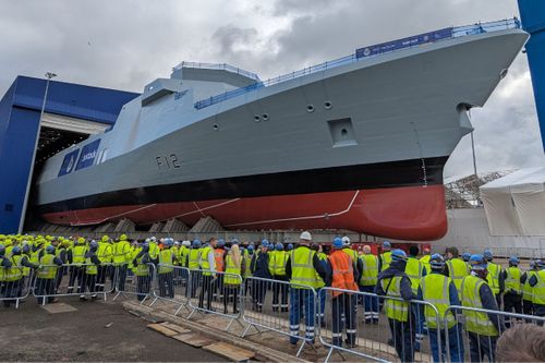 Royal Navy's First Type 31 Frigate Rolled Out