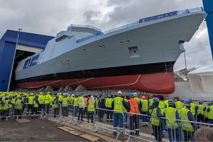 Royal Navy's First Type 31 Frigate Rolled Out