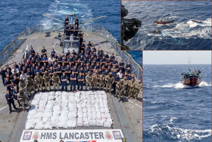 Royal Navy Frigate Seizes £440m Drugs Haul In Arabian Sea