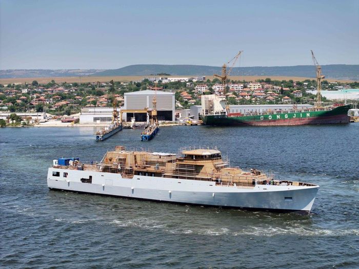 Launching of the first MMPV for the Bulgarian Navy