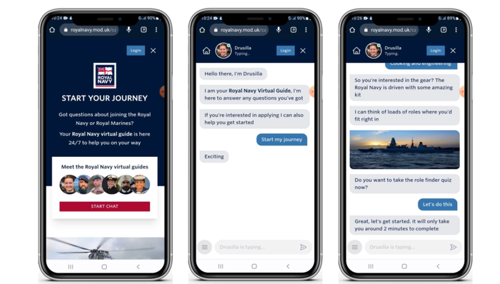 Royal Navy Recruits Conversational AI Assistant to Provide Better and Quicker Information to Potential Candidates
