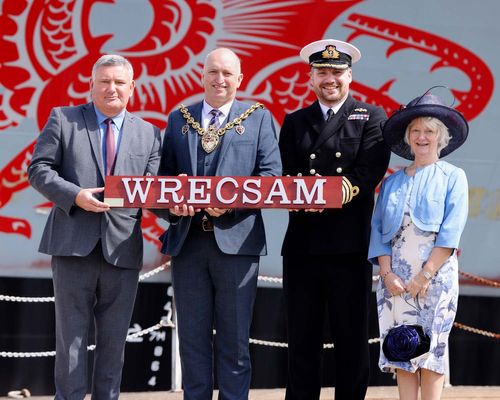HMS Dragon becomes first Royal Navy ship since the Second World War to be affiliated with Wrexham