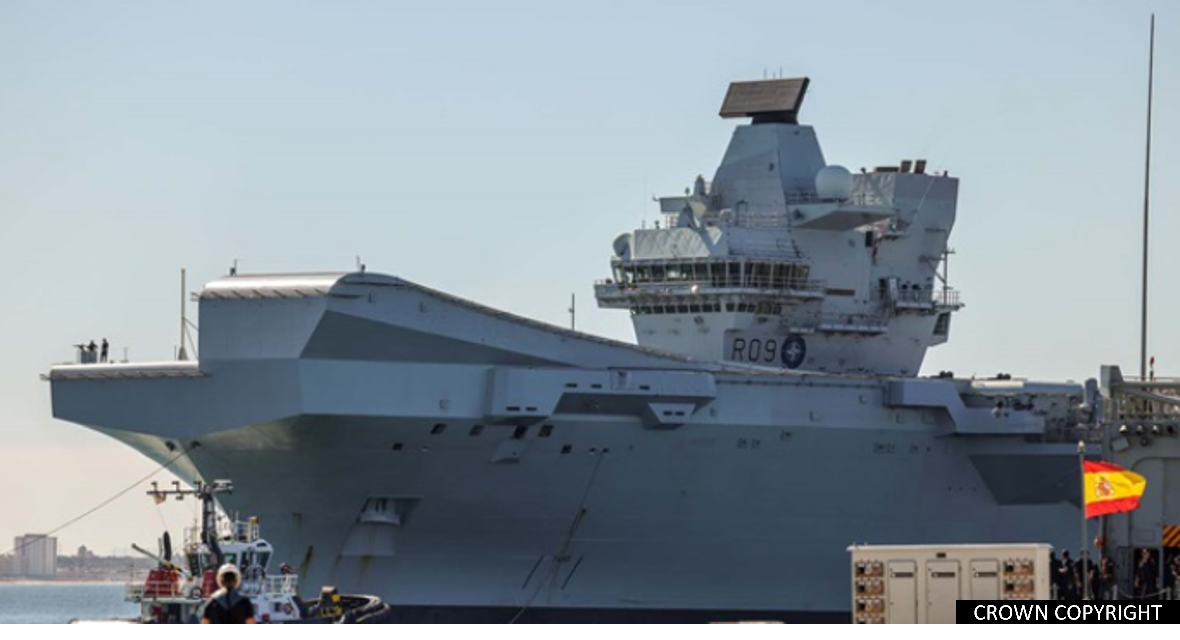 HMS Prince of Wales arrives in Spain ahead of NATO workout