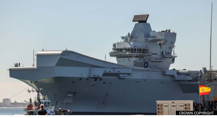 HMS Prince of Wales arrives in Spain ahead of NATO workout