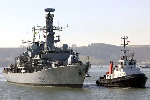 Royal Navy Frigate HMS Somerset Returns To Home Port