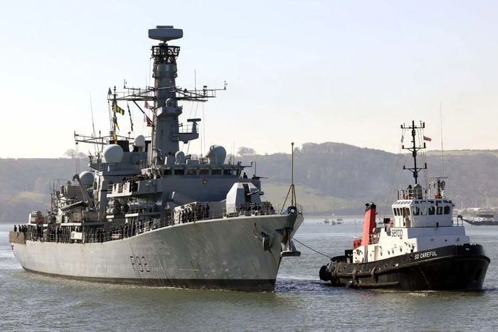 Royal Navy Frigate HMS Somerset Returns To Home Port