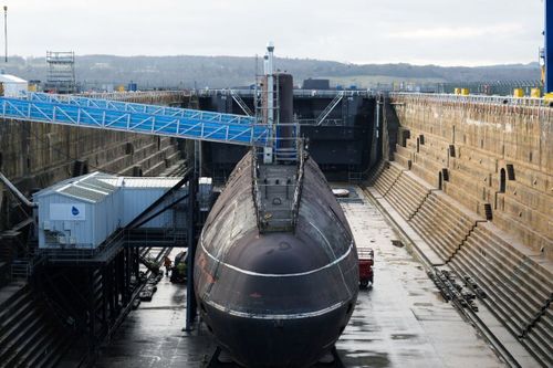 Work Continues On Dismantling Of U.K. Nuclear Submarine