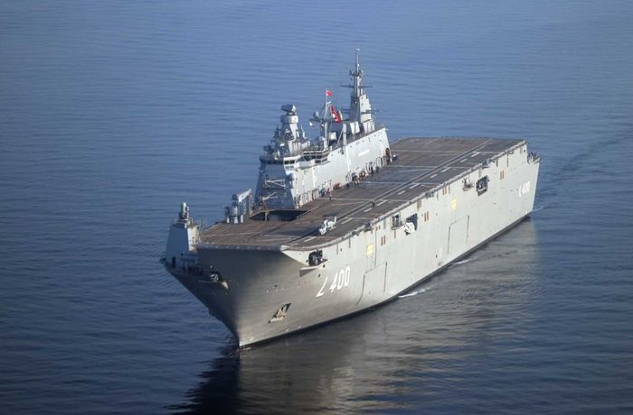 Turkish Navy’s largest warship TCG Anadolu enters service