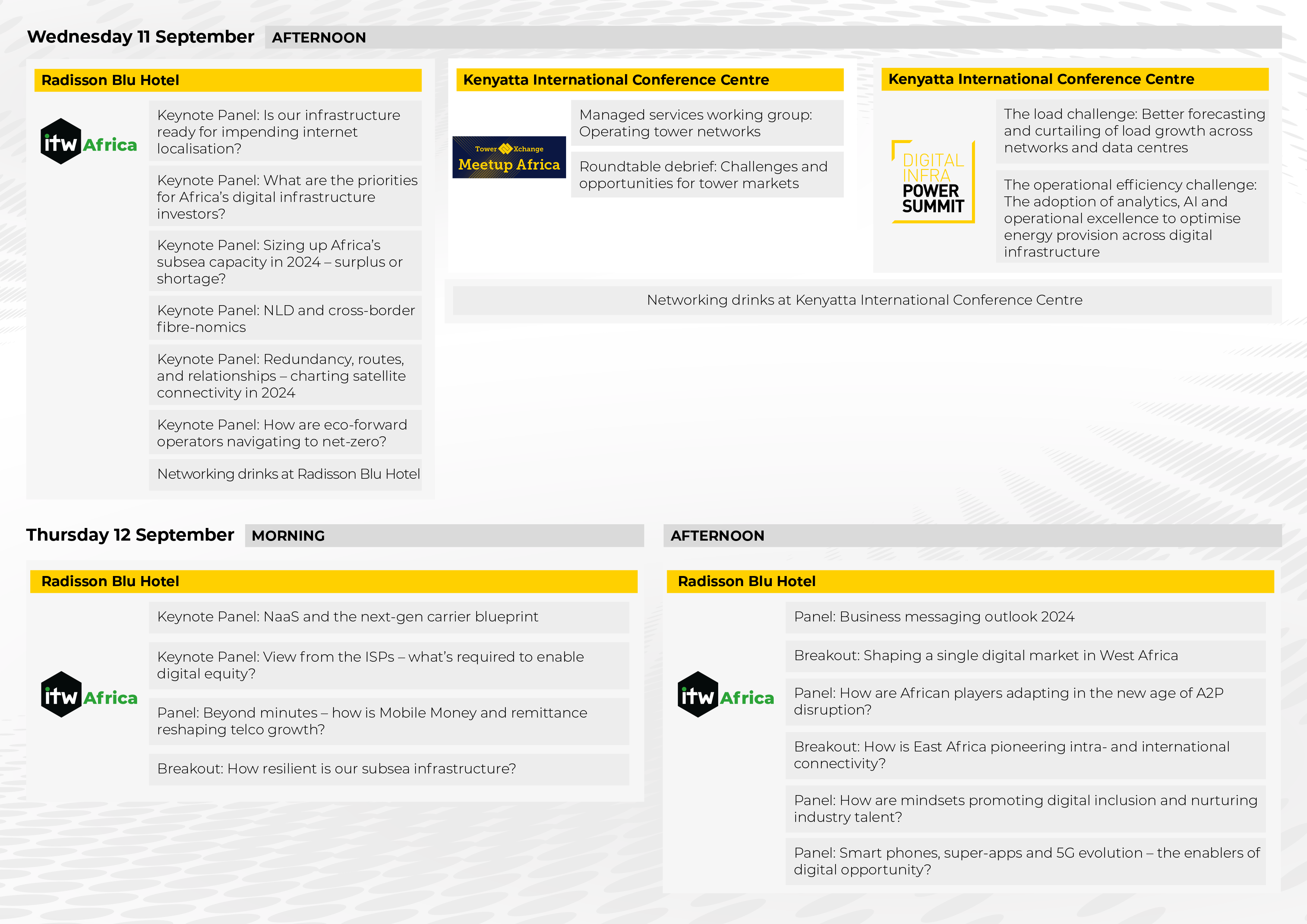 agenda at a glance 3