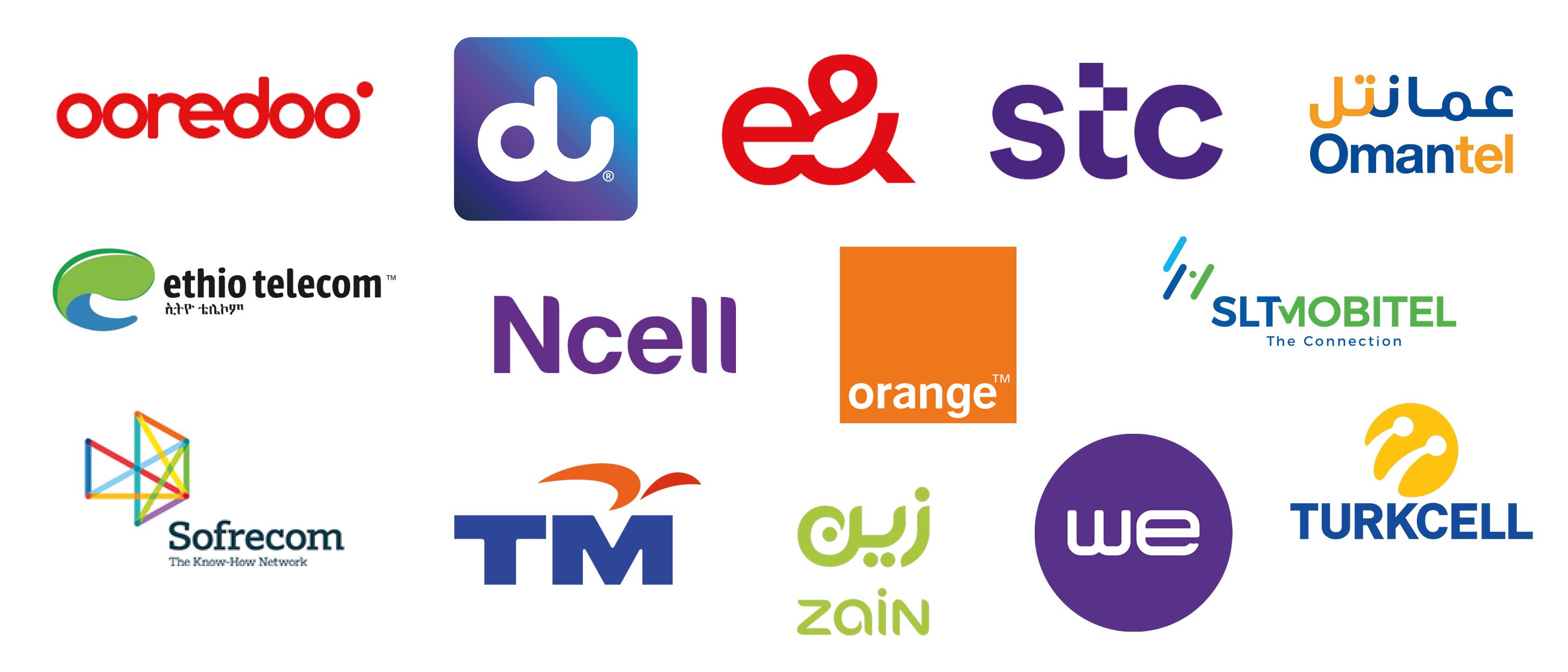 MNO attendees: Ooredoo, du, e&, stc, Omantel, ethio telecom, Ncell, Orange, Mobitel, TM, Zain, WE, Turkcell