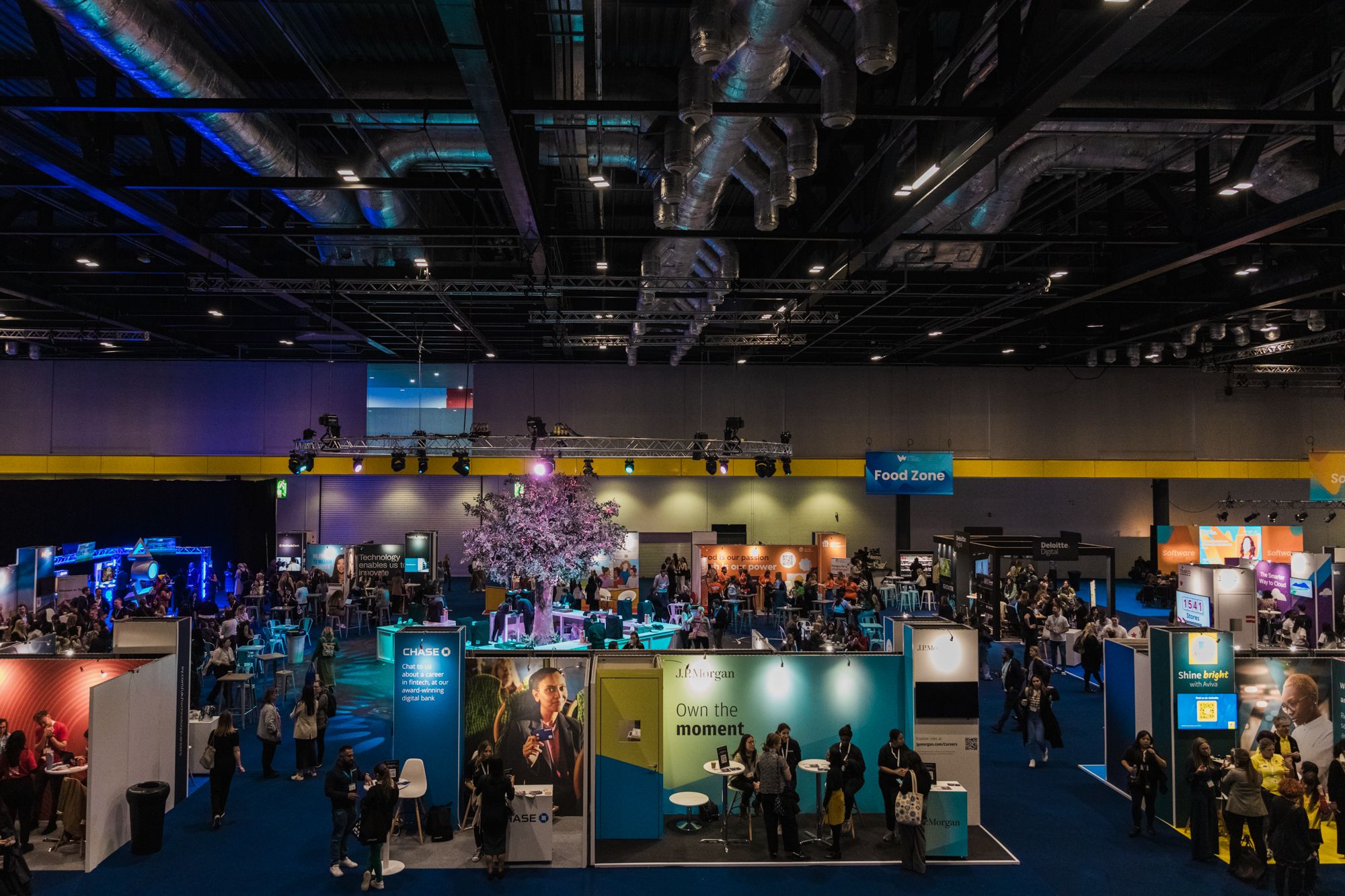 Image of open exhibition area at a Women in Tech World Series event