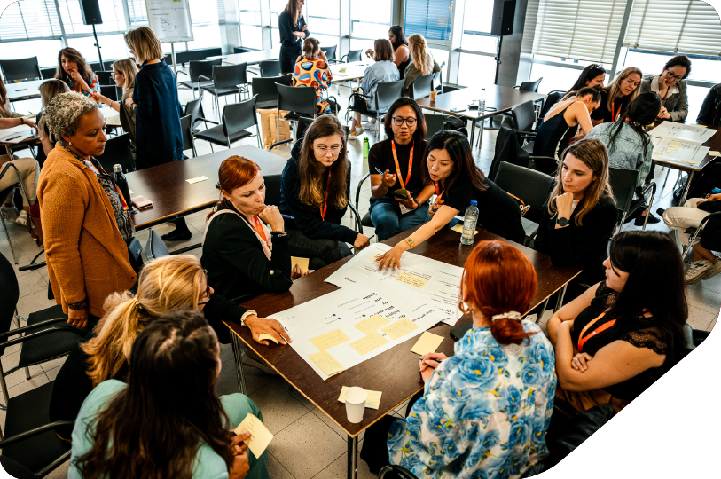 Women in Tech Workshoping with plans