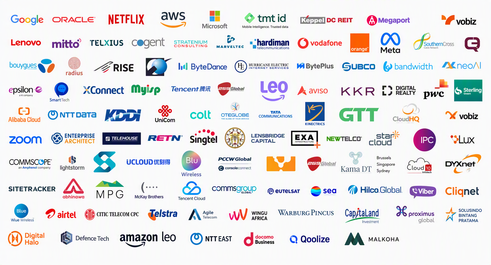 Datacloud Asia logos booked