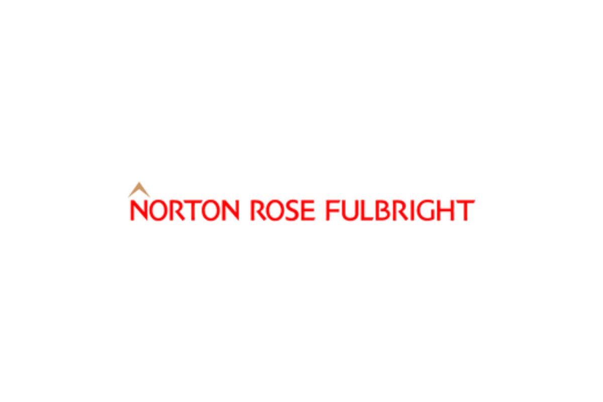 Norton Rose Fulbright law firm logo in red text with a gold arrow accent.