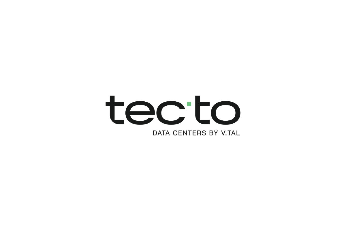 Tec'to Data Centers by V.tal logo in dark grey typography.
