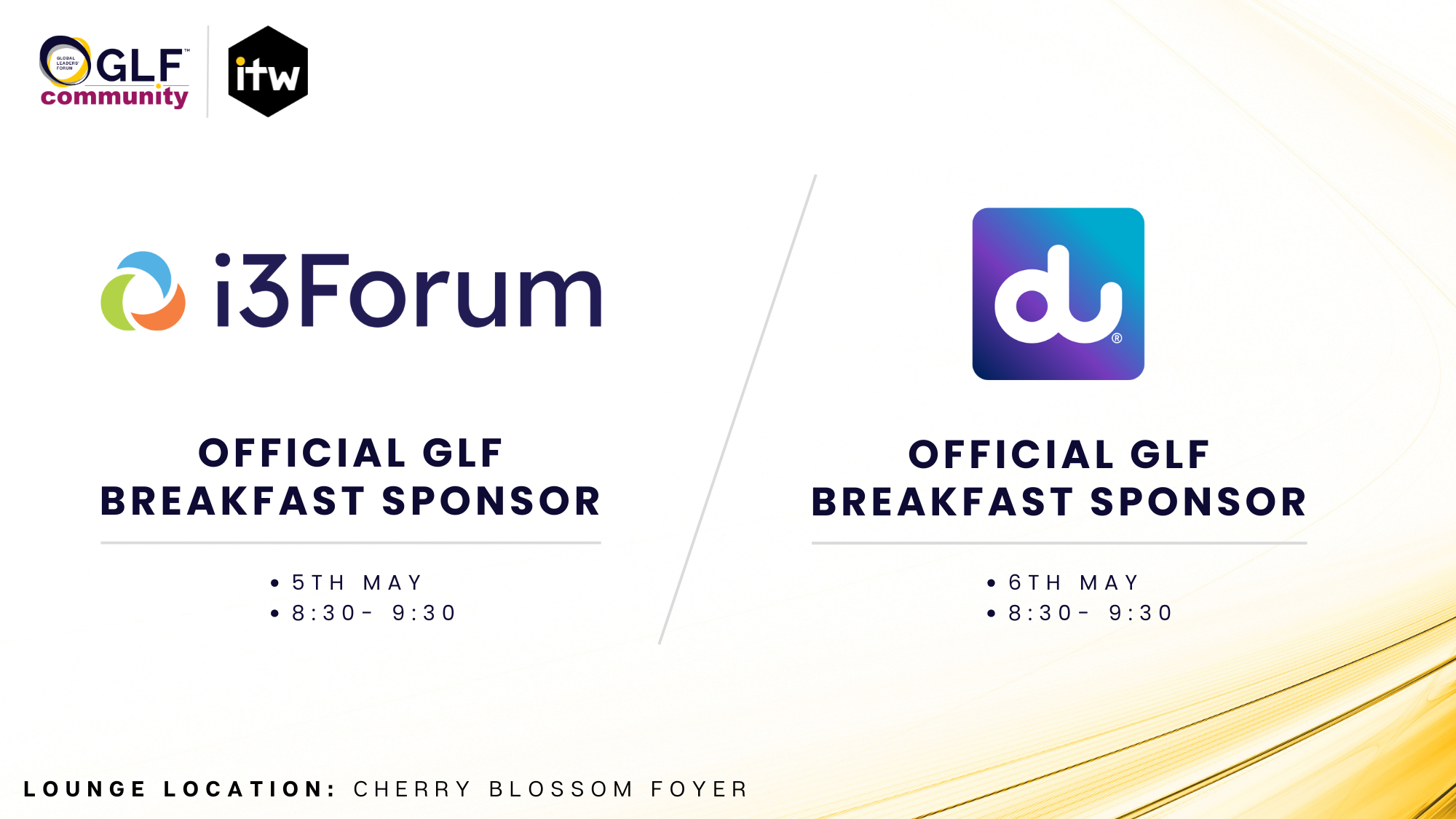 i3forum and du breakfasts