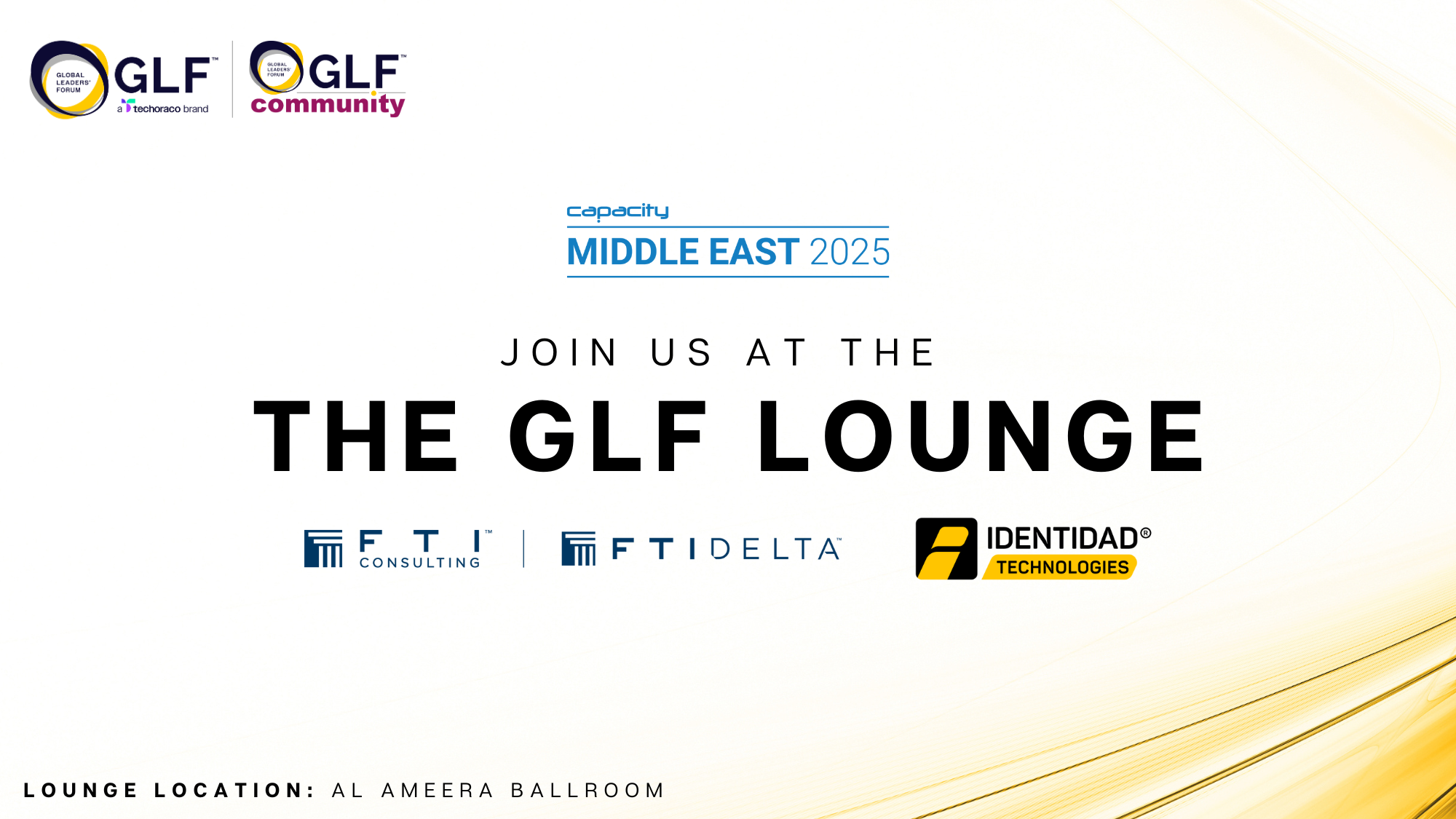 GLF Lounge at Capacity Middle East 2025