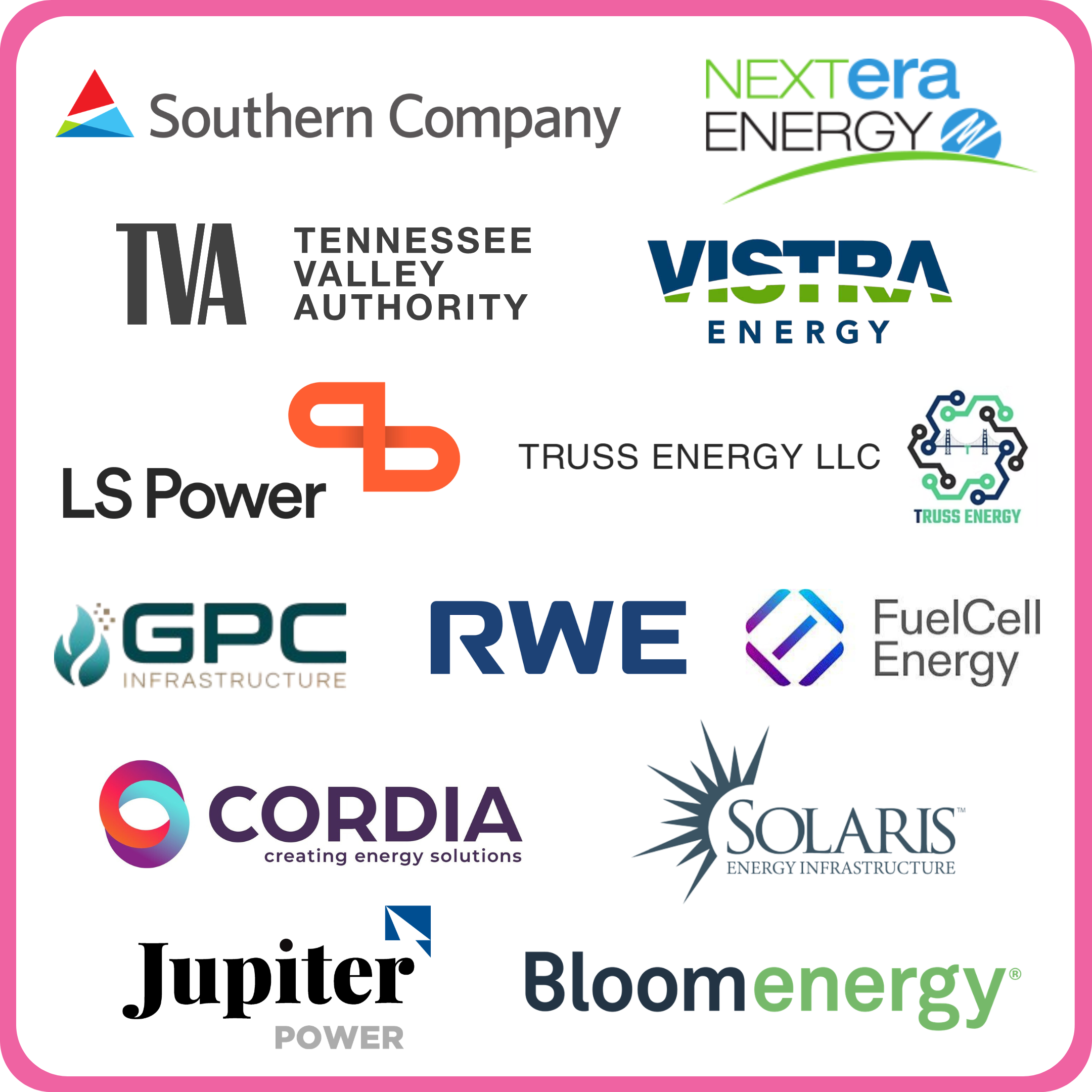 Energy Companies Attending