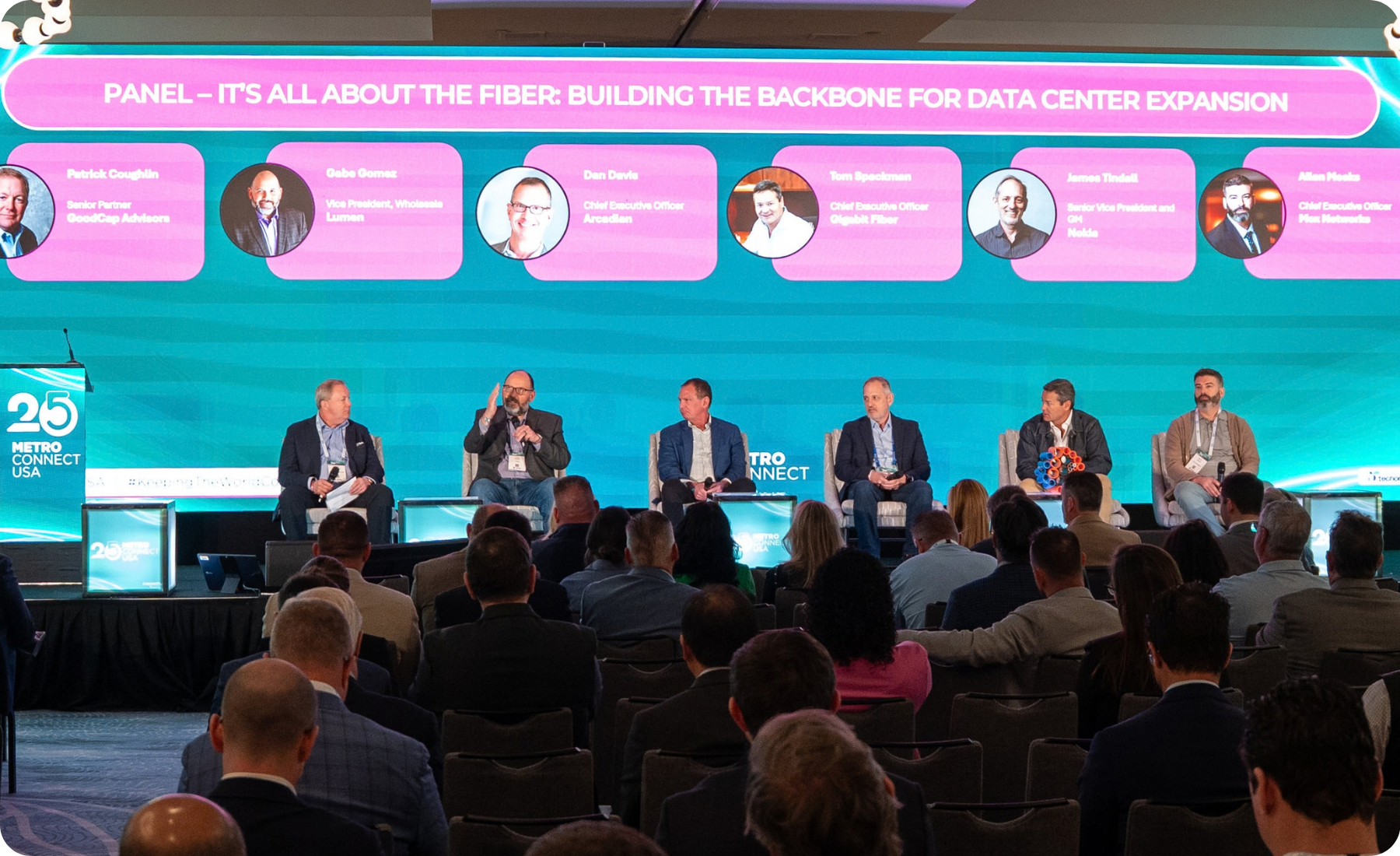 A panel on data center fiber from this year's Metro Connect USA