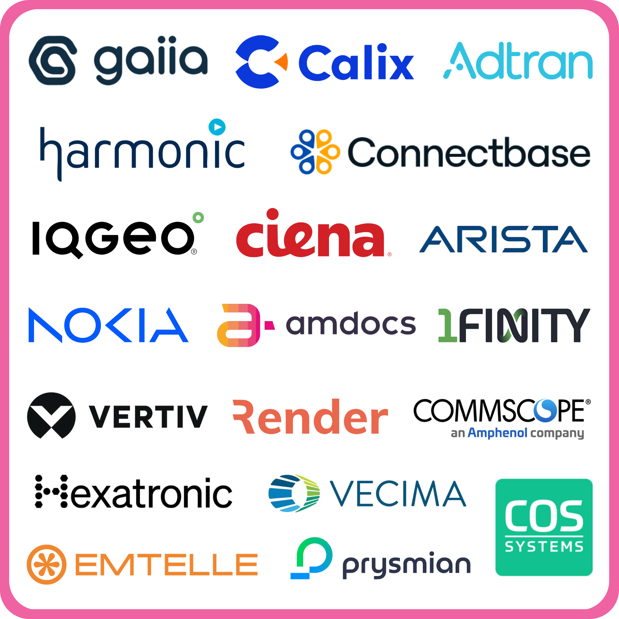 software and hardware providers