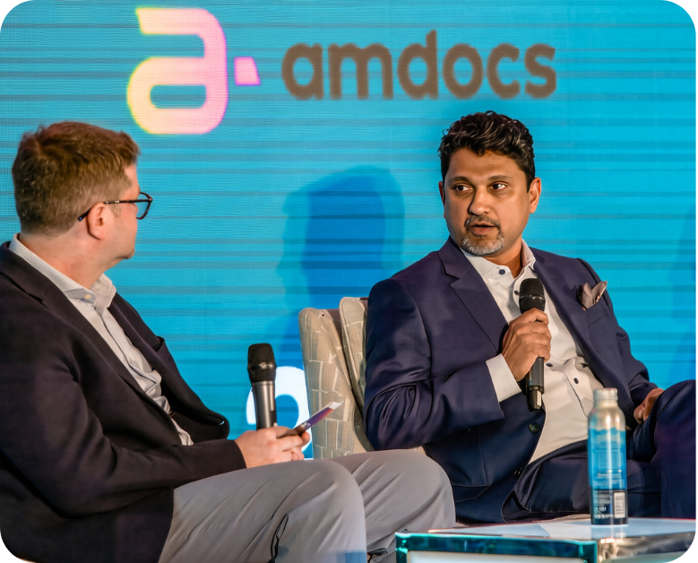 A picture of sponsors speaking on stage at Metro Connect USA