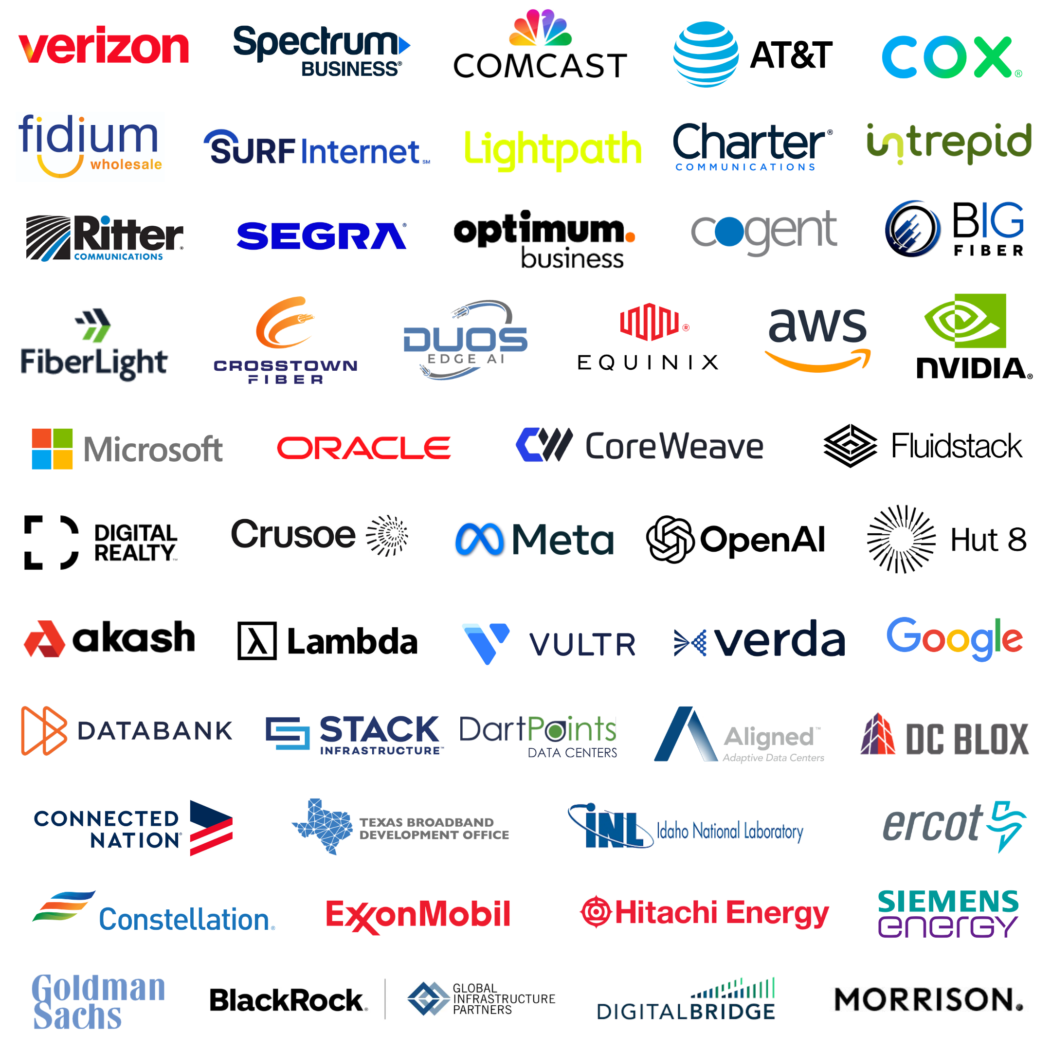 The companies confirmed to attend Metro Connect Fall and Datacloud USA