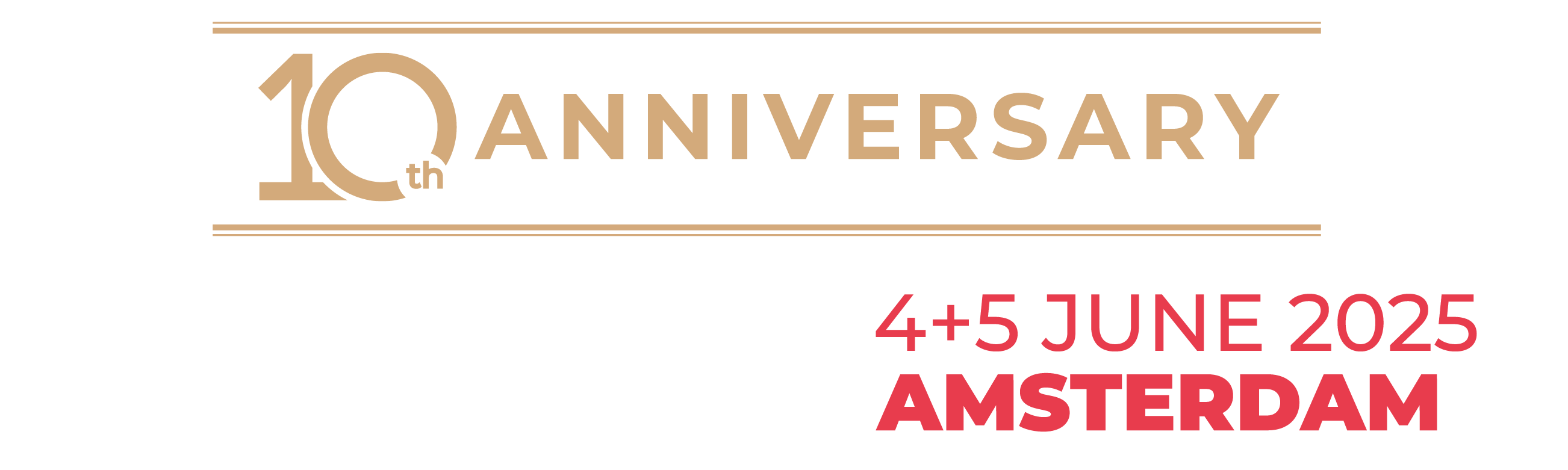 DELIVER Europe 10th Anniversary Logo 2025