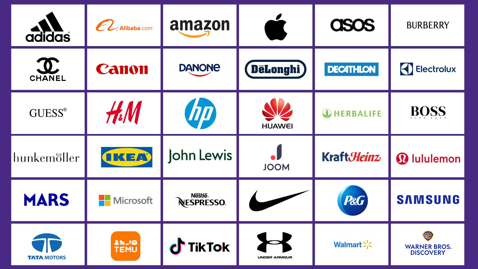 retailer logos who are part of the DELIVER Community. 