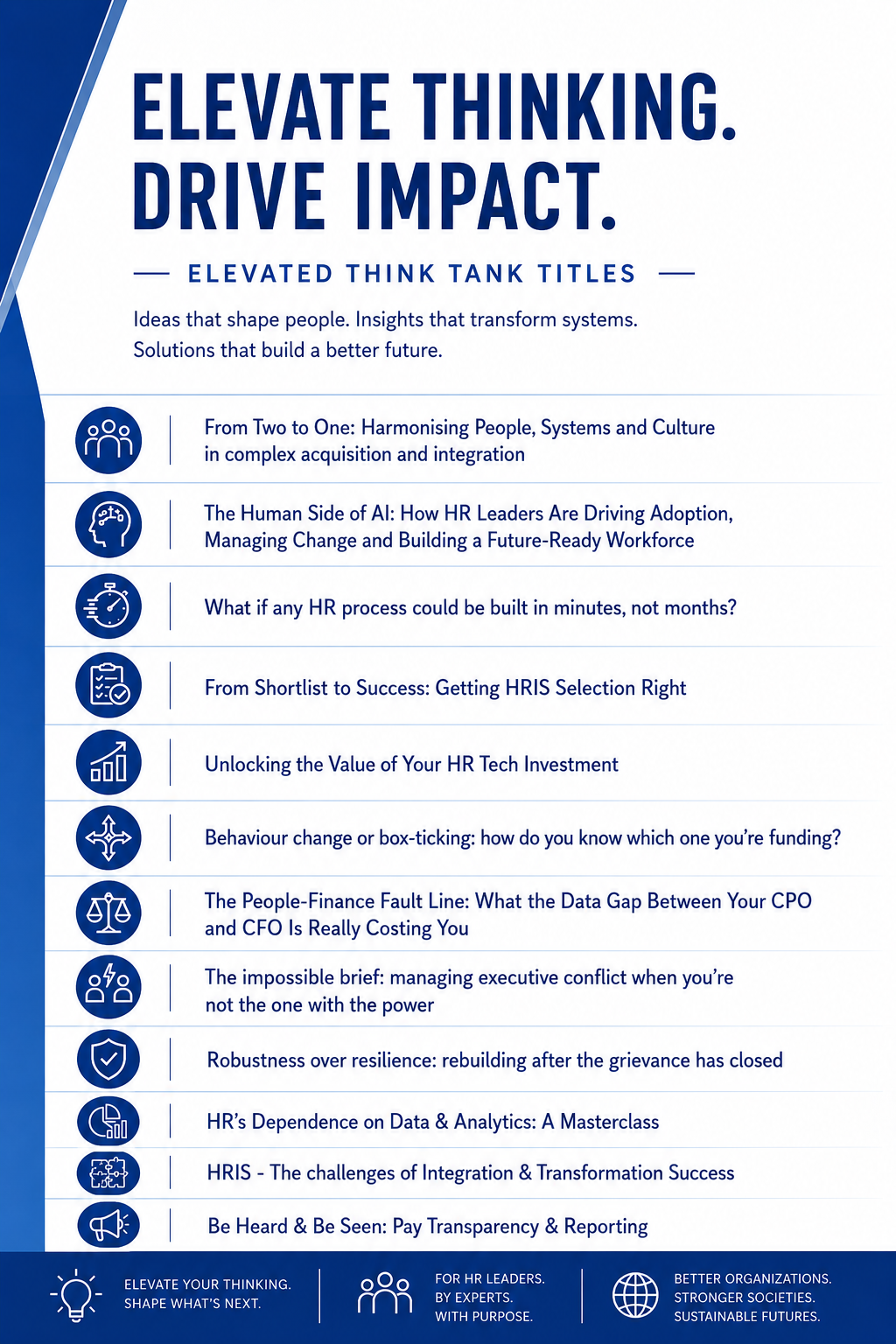 Elevated Think Tank Titles