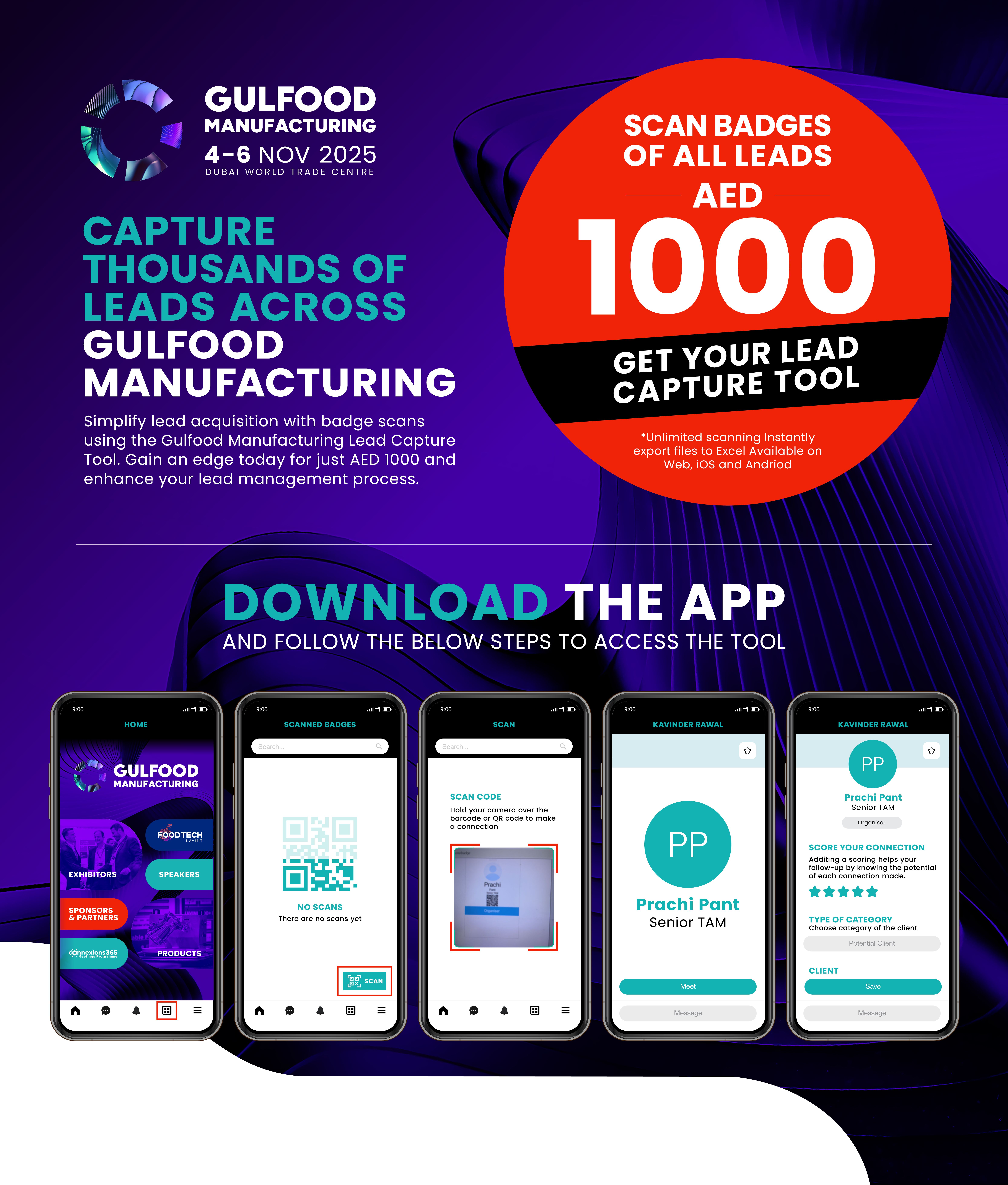 Lead Capture Tool Page - Download The App