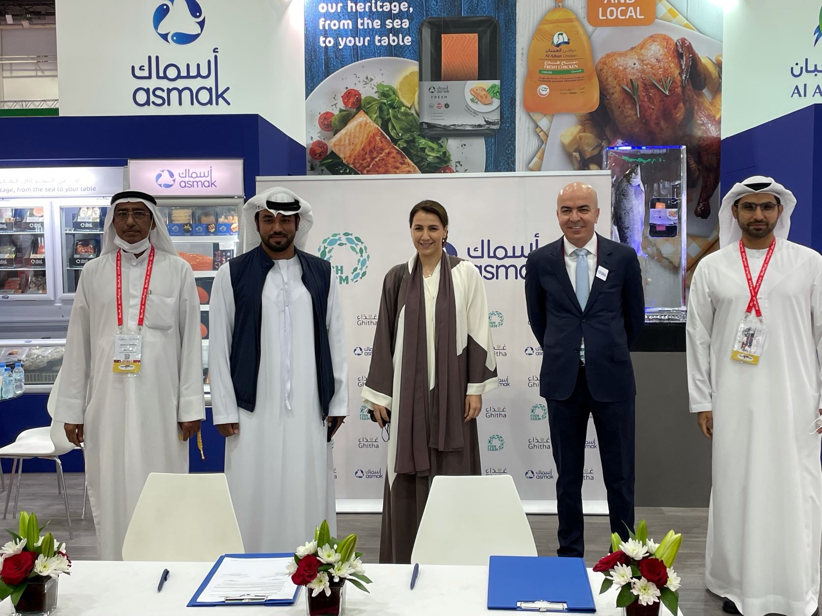 Asmak, Fish Farm sign a strategic partnership at Gulfood 2022