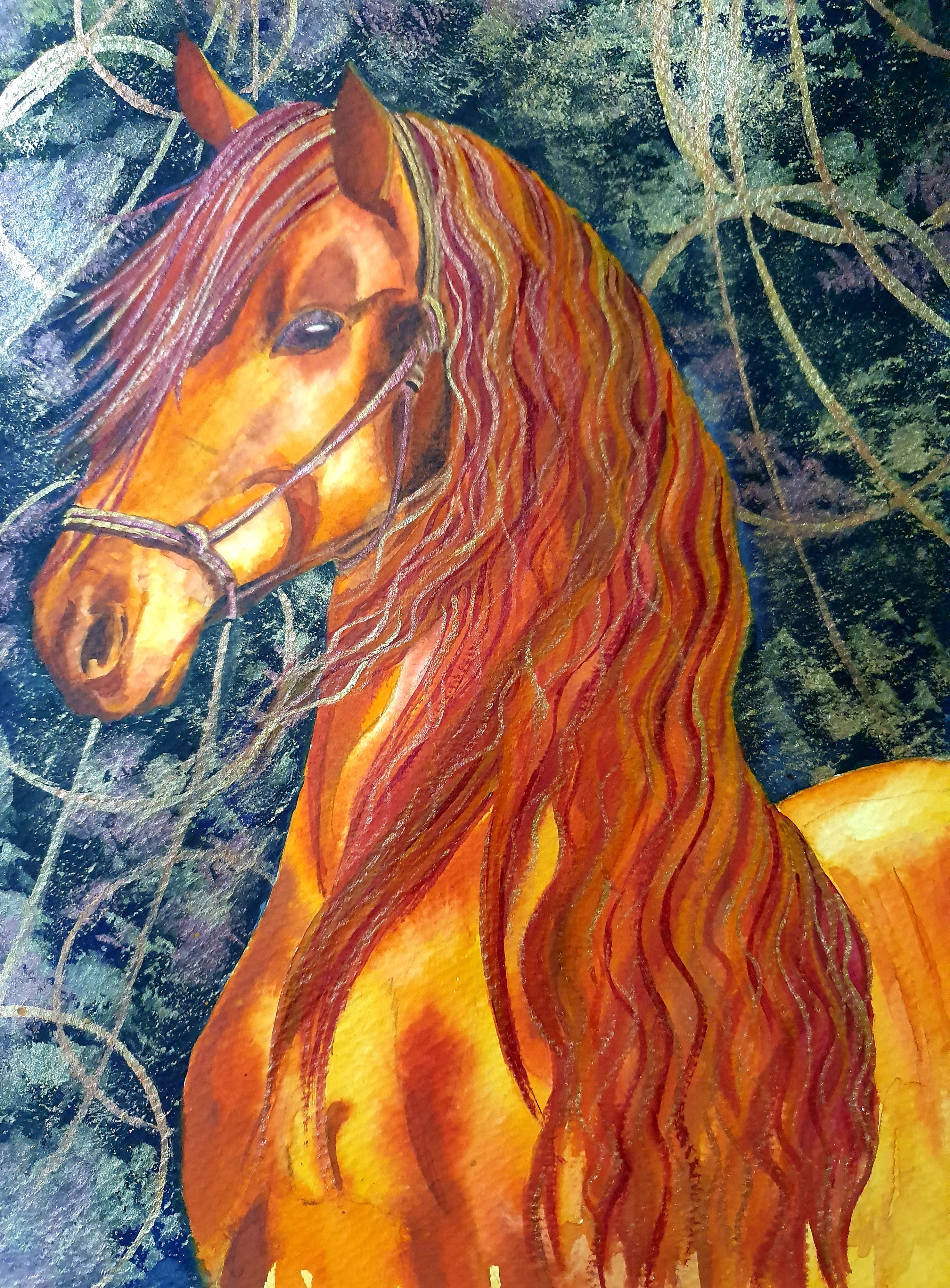The Golden Horse Part Of The Dreamland Series World Art Dubai Diverse Affordable Original