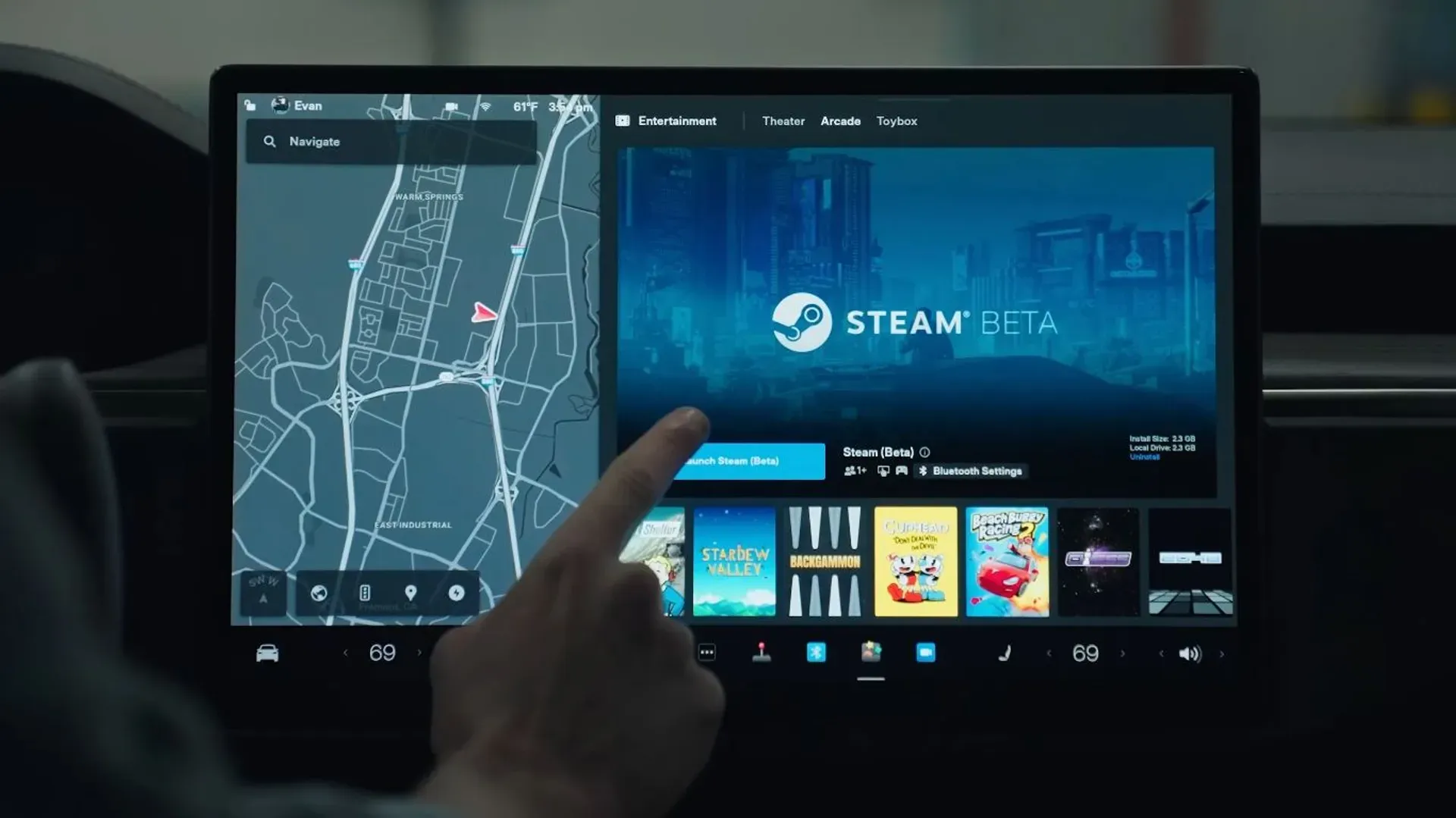 Thousands Of Steam Video Games Are Now Available In Tesla Cars