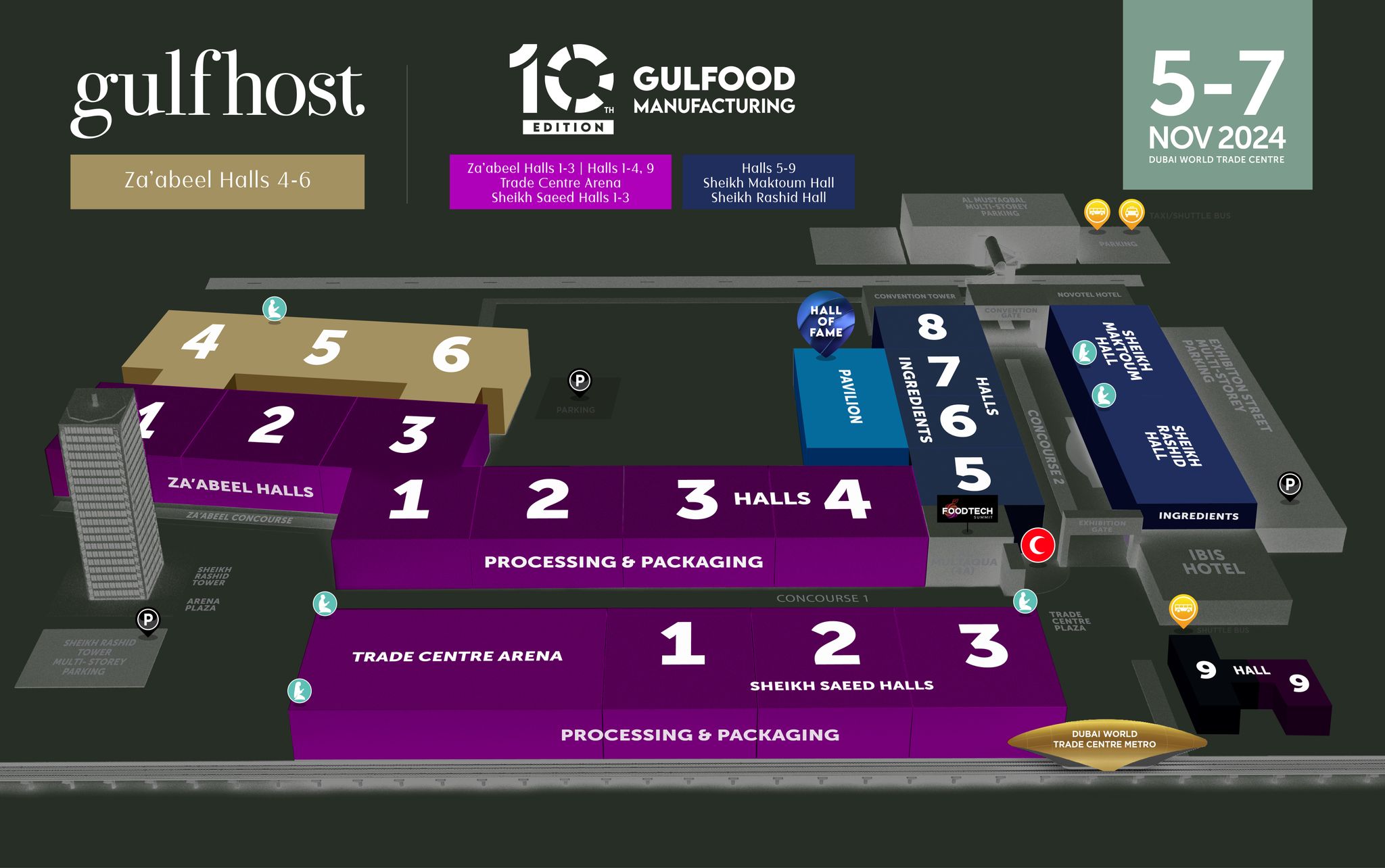 GulfHost Venue Map