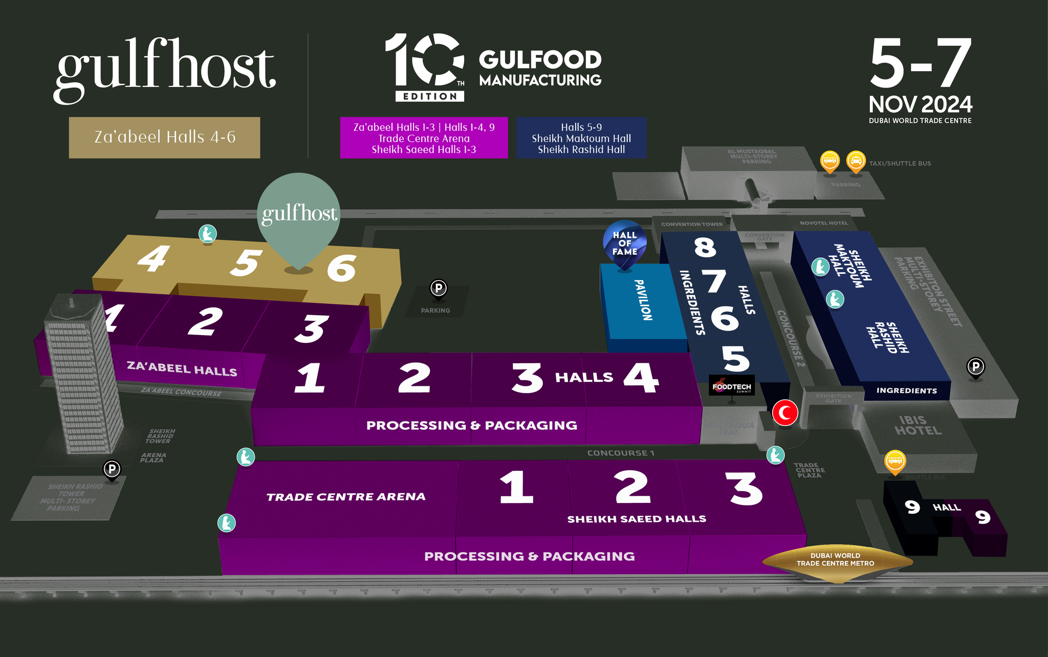 GulfHost Venue Map