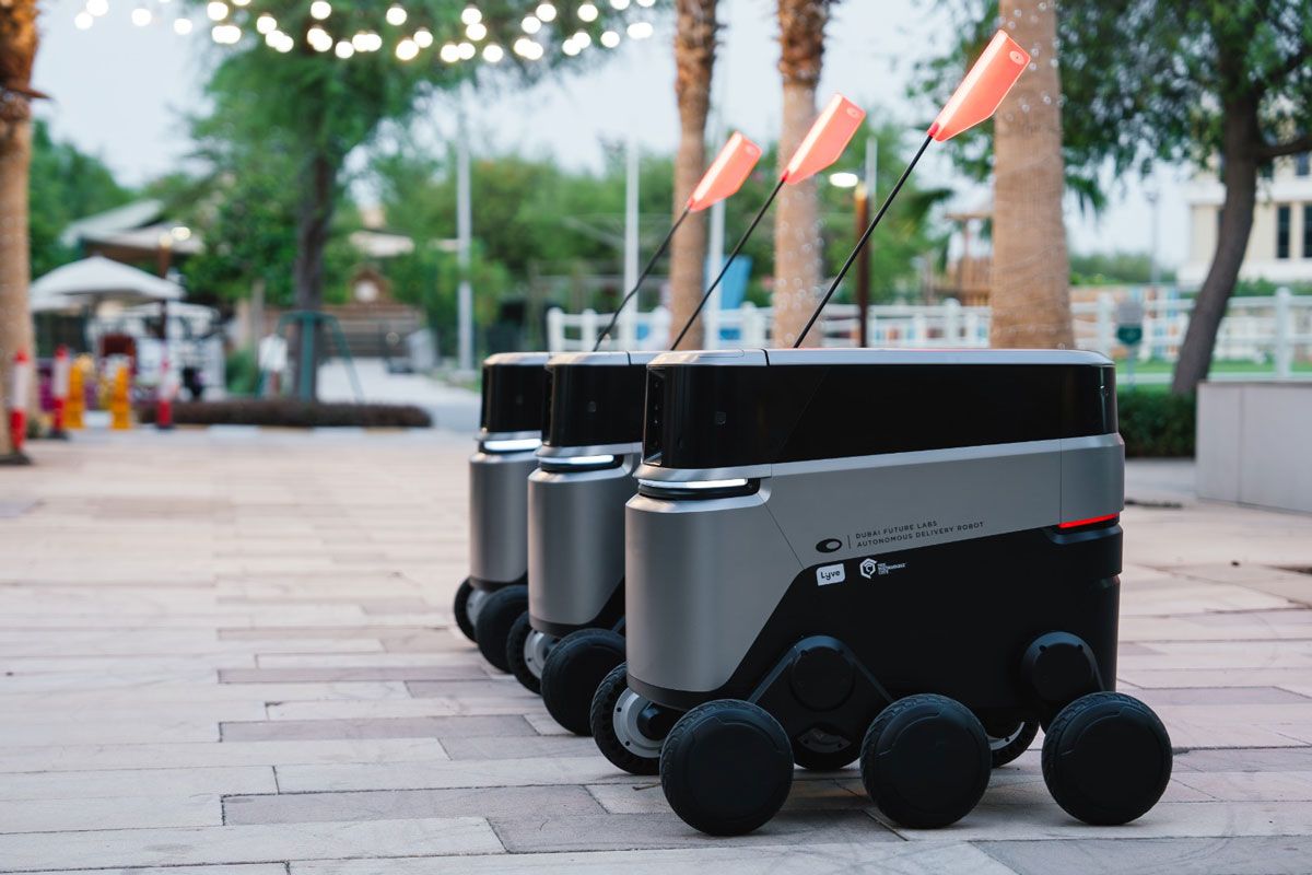 The Sustainable City Dubai introduces delivery robots in partnership with Dubai Future Labs and Lyve Global.