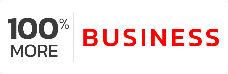 100% more business