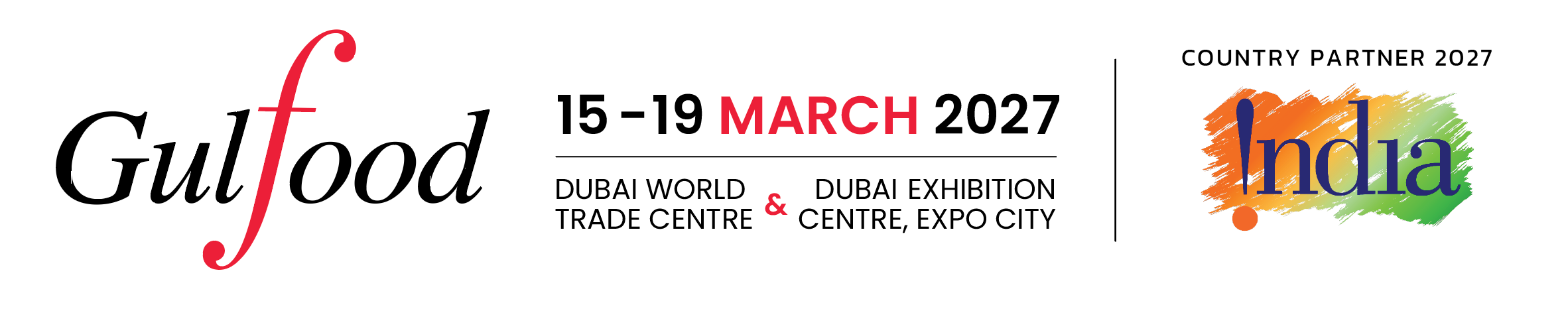 Gulfood - 15 to 19 March 2027 at Dubai World Trade Center and Dubai Expo City