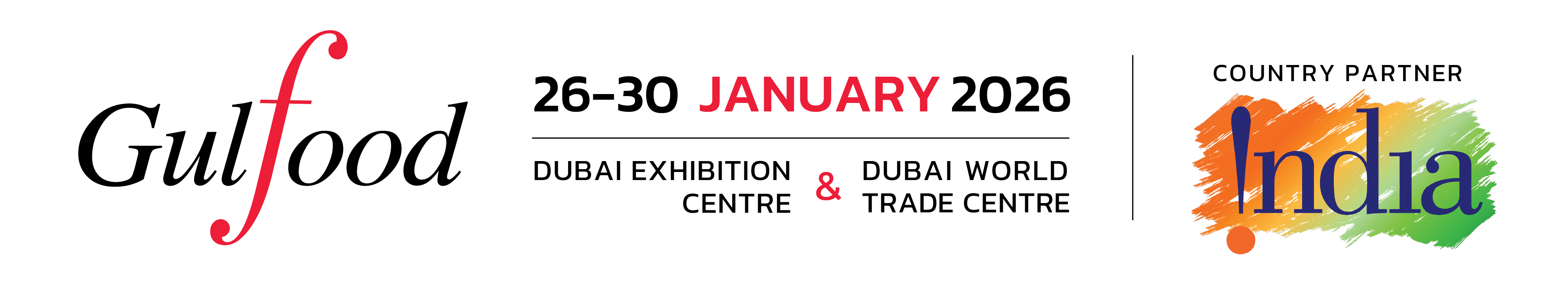 Gulfood - 26 to 30 January 2026 at Dubai World Trade Center and Dubai Expo City